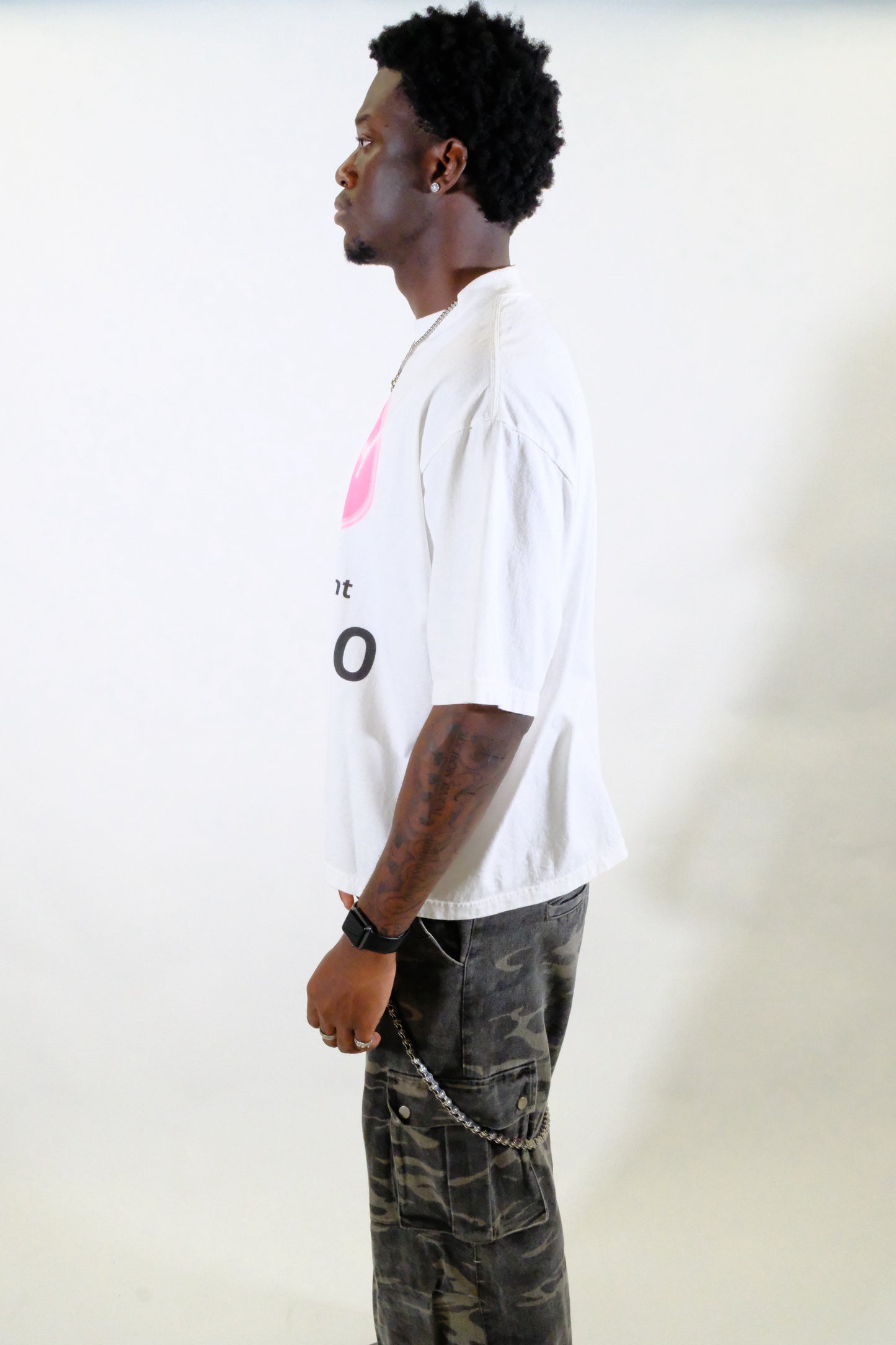 “NOT2PINK” WHITE TEE