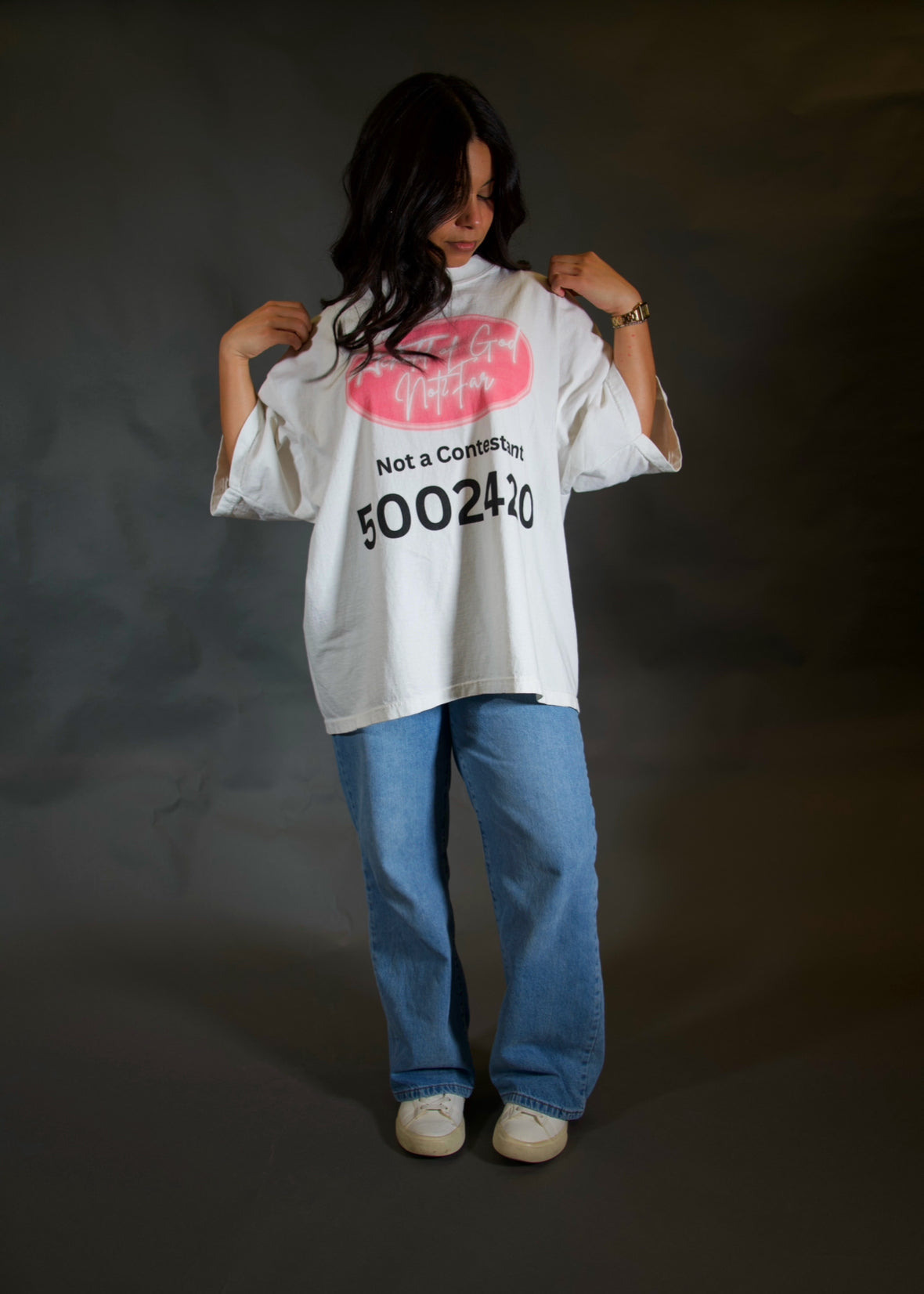 “NOT2PINK” WHITE TEE