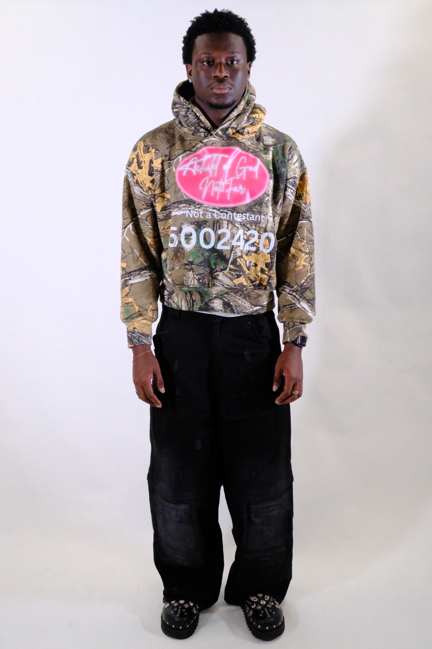 “NOT2PINK” CAMO HOODIE