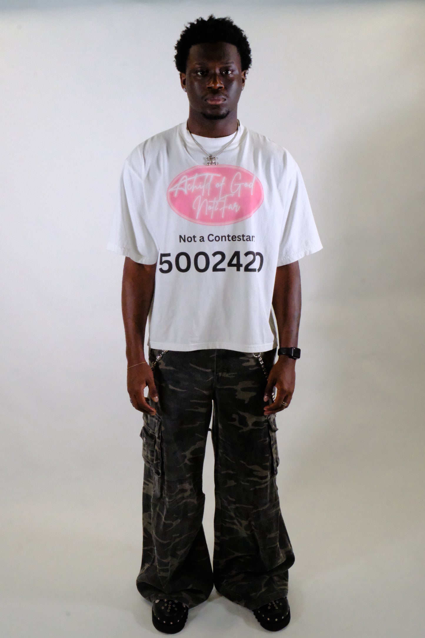 “NOT2PINK” WHITE TEE
