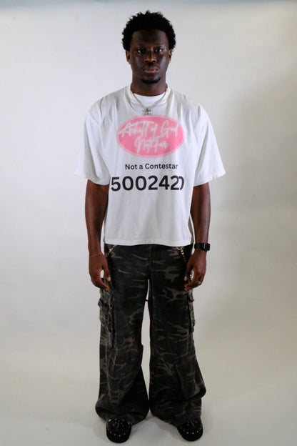 “NOT2PINK” WHITE TEE