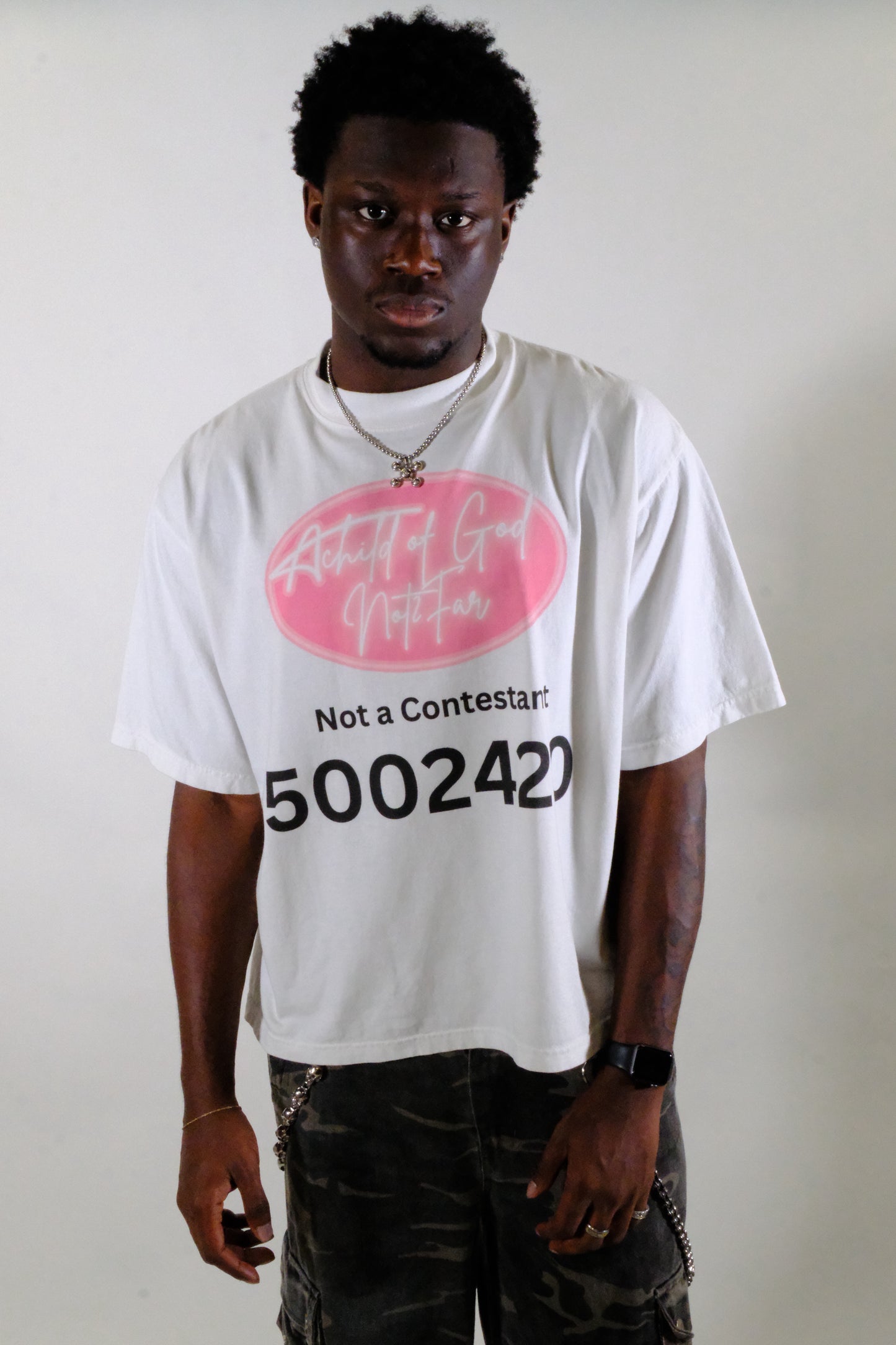 “NOT2PINK” WHITE TEE