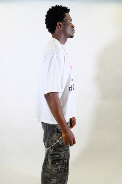 “NOT2PINK” WHITE TEE